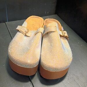Sparkling Gold Women's Clogs